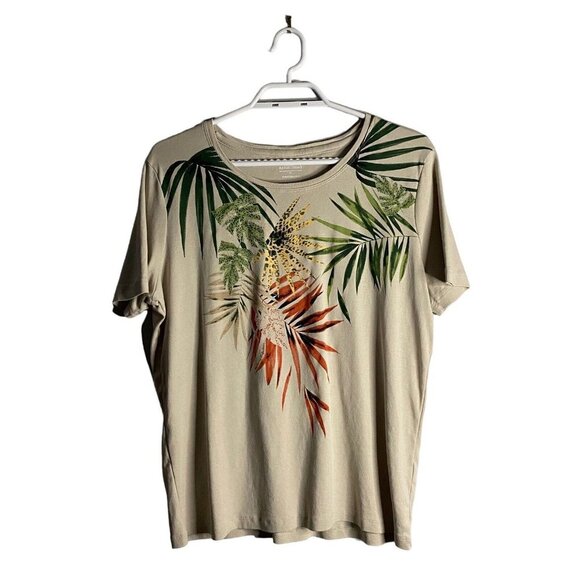 Northern Reflections Women's Tropical Print Short Sleeve Shirt - Picture 1 of 8